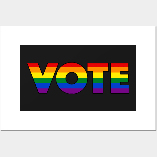 Rainbow Vote Wall Art by somekindofguru